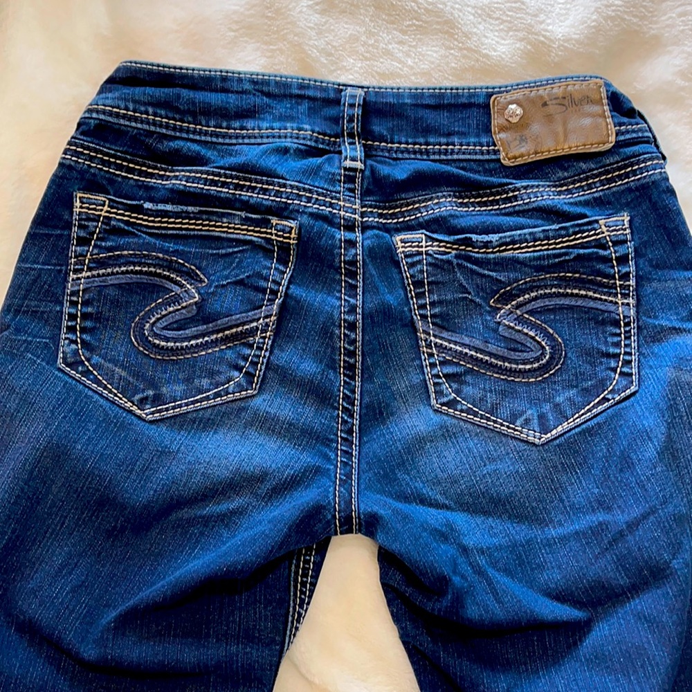Suki Silver Jean Co Boot Cut Low Rise Jeans 27